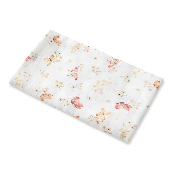 Snuggle Hunny Organic Cotton Muslin Wrap - Butterfly