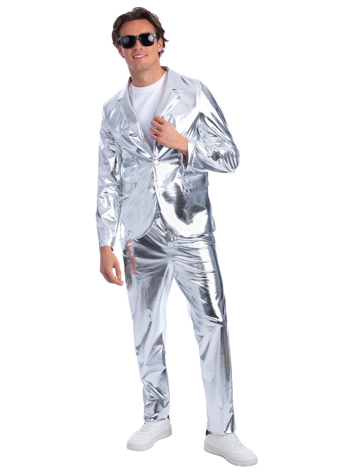 Sterling Silver Jacket, Metallic Silver