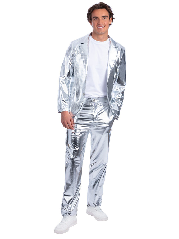 Sterling Silver Jacket, Metallic Silver