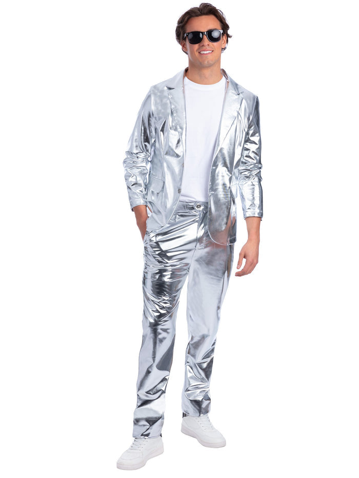 Sterling Silver Jacket, Metallic Silver