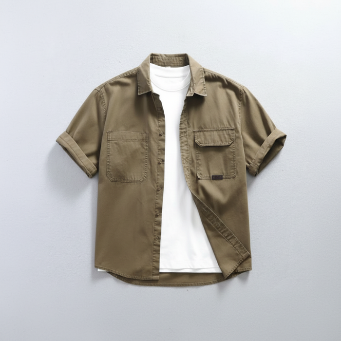 Summertime Manhattan Retro Cotton Polo