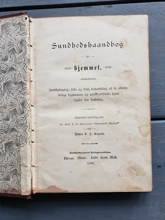 Sundhedshaandbog (1888) Health handbook for Home