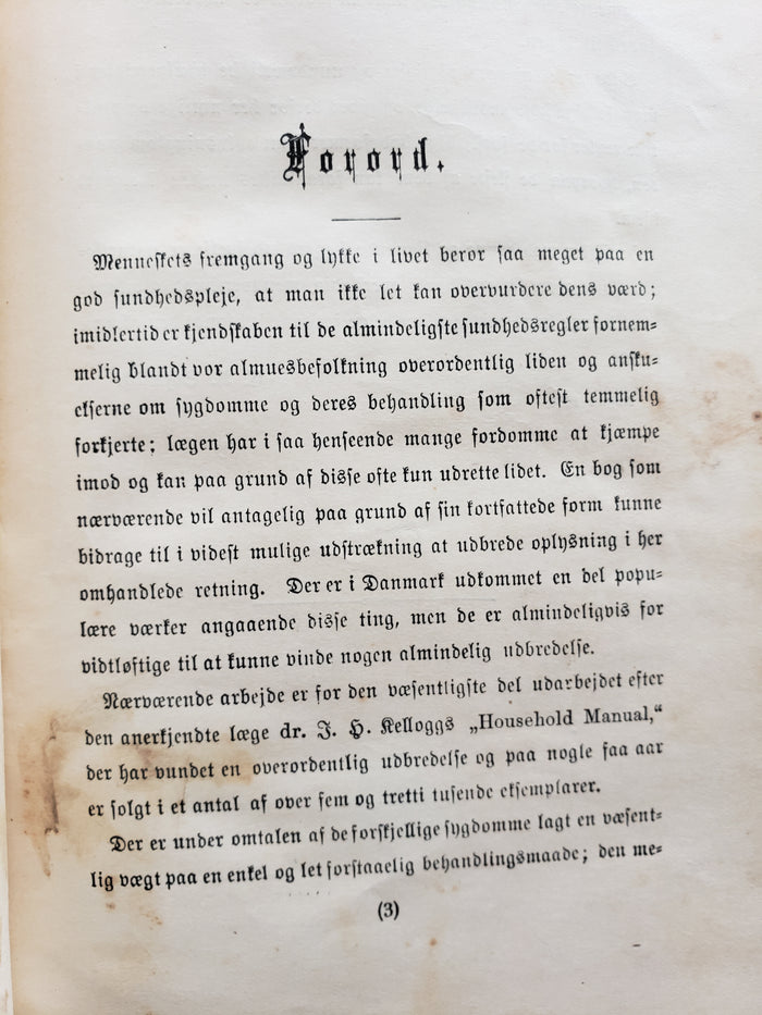 Sundhedshaandbog (1888) Health handbook for Home