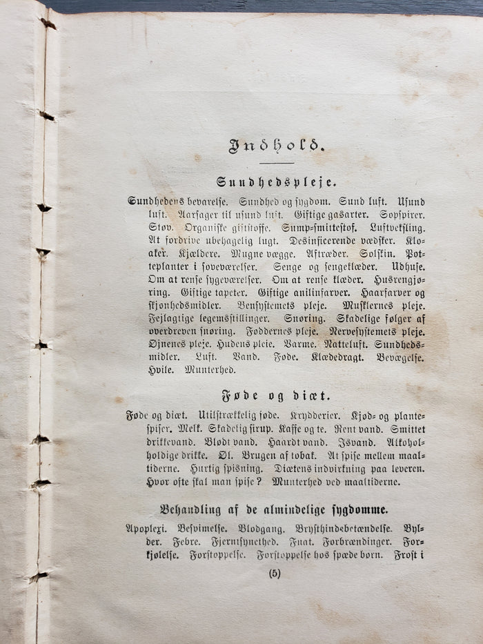 Sundhedshaandbog (1888) Health handbook for Home