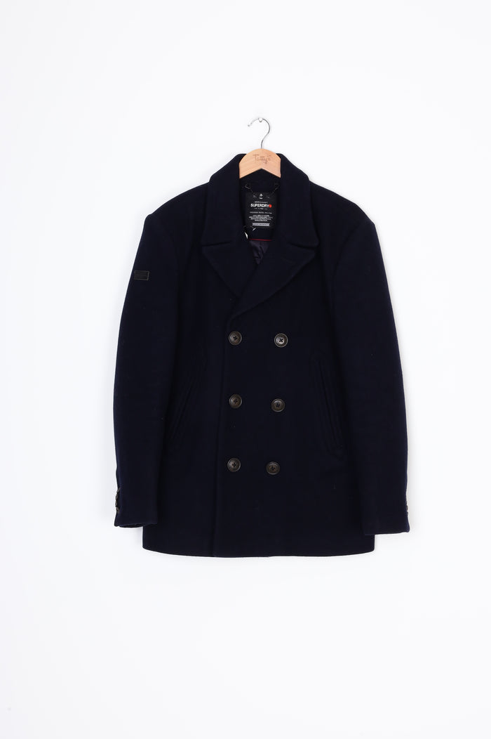Superdry Mens Blue Coat Size XXL