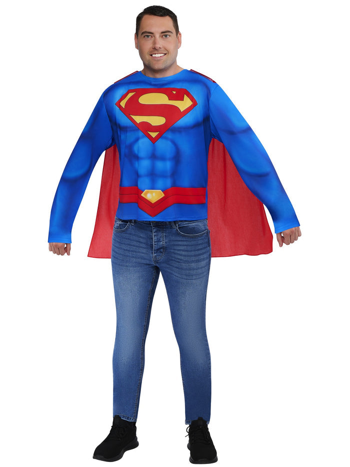Superman Top And Half Mask Costume