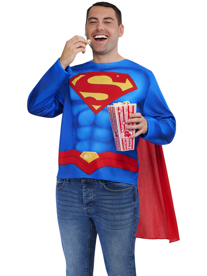 Superman Top And Half Mask Costume