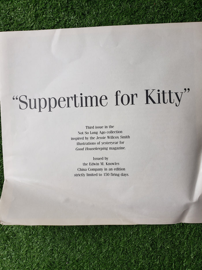 Suppertime for Kitty collectible plate by Jessie Willcox Smith