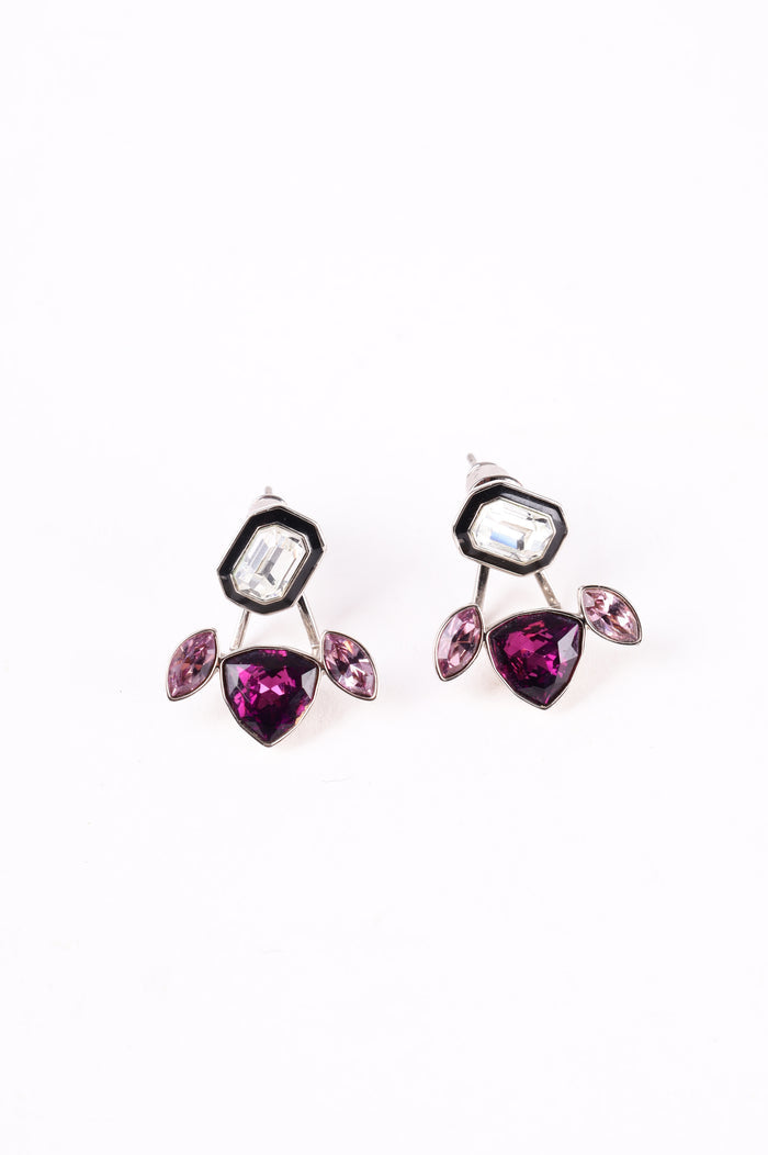 Swarovski Womens Metallic Earrings Size O/S