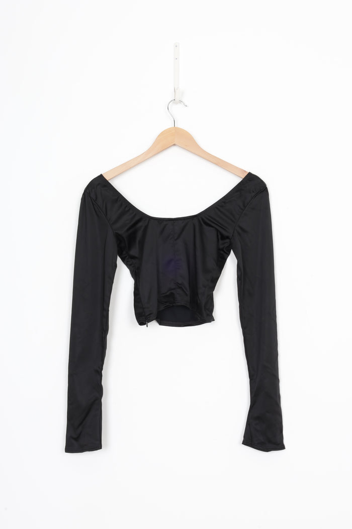 Tansey Womens Black Top Size 8