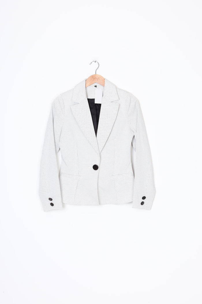 Taylor Womens White Blazer Size S