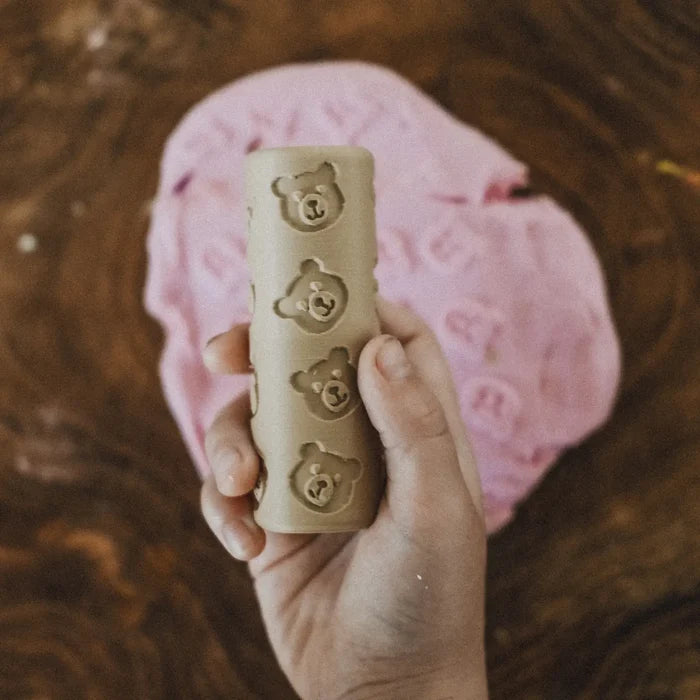 Teddy Bear Pattern Playdough Roller