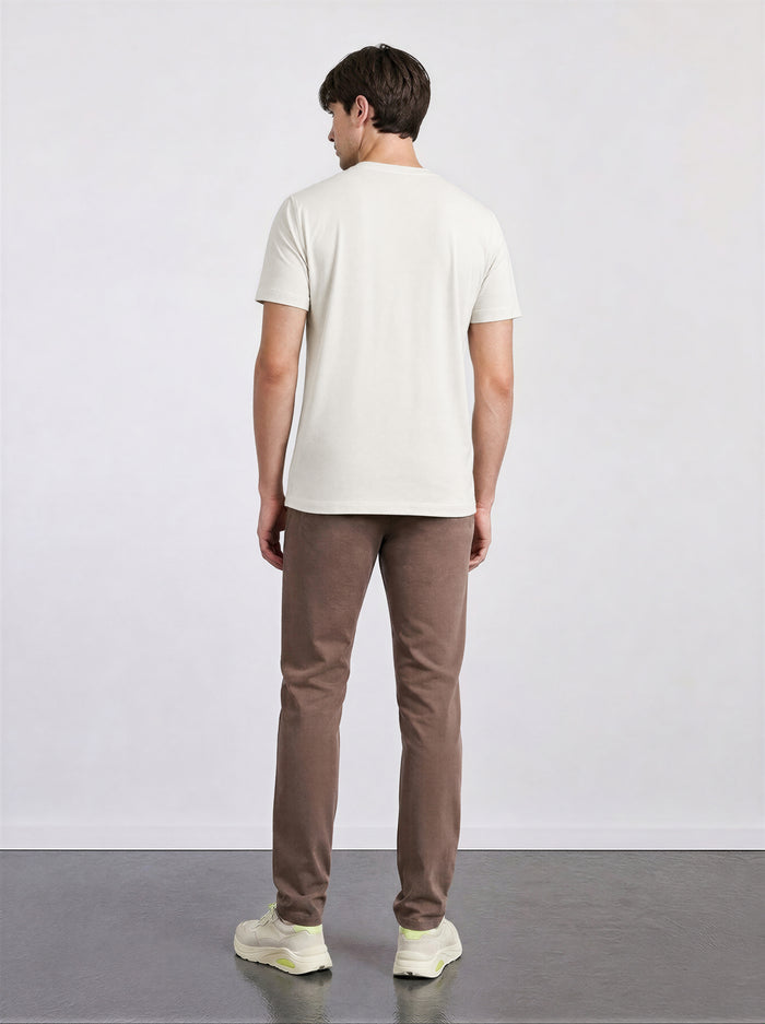 THE ACTIVE - SLIM HALF TEE - OFF WHITE