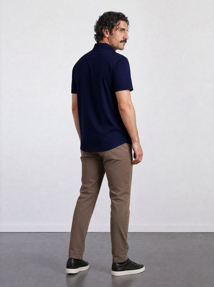 THE AIRTECH - RIPSTOP POLO - NAVY BLUE