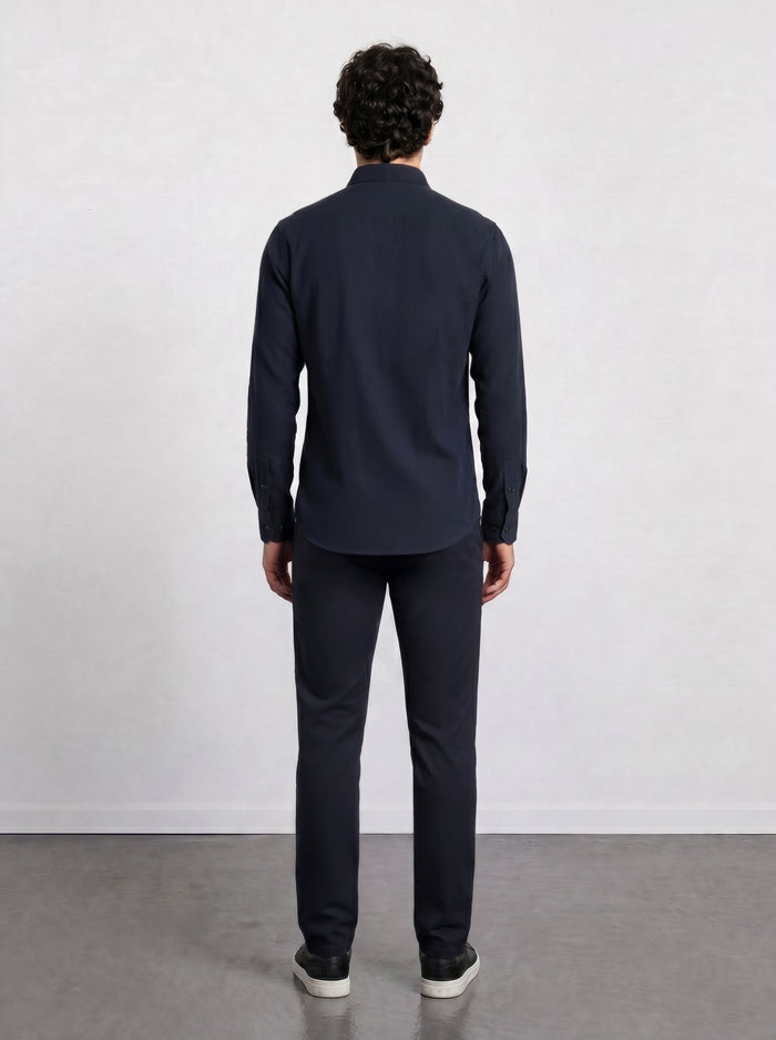 THE AIRTECH - SLIM FULL SHIRT - BLACK