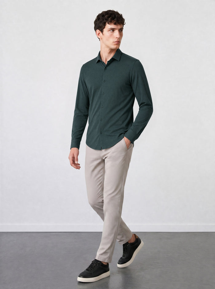 THE AIRTECH - SLIM FULL SHIRT - GREEN