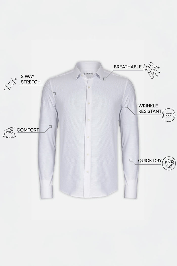 THE AIRTECH - SLIM FULL SHIRT - WHITE