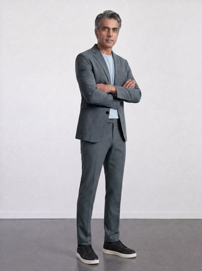 THE AIRTECH - SUPER SLIM BLAZER - BLUE BLEND