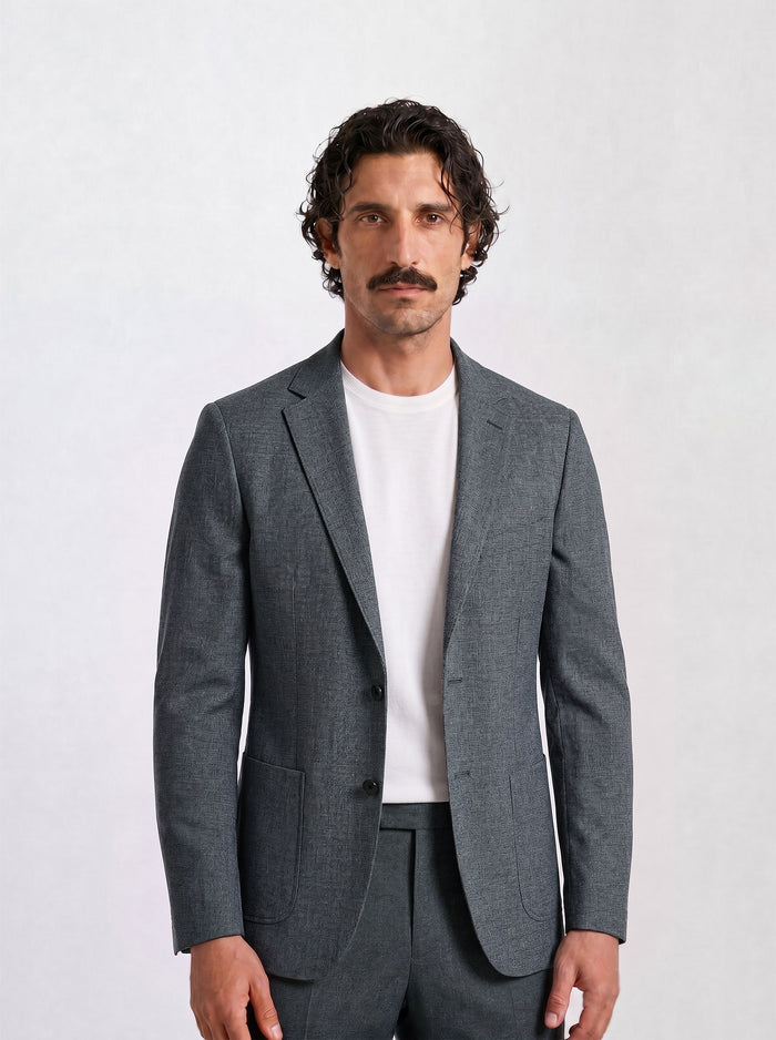 THE AIRTECH - SUPER SLIM BLAZER - GRAPHITE BLEND