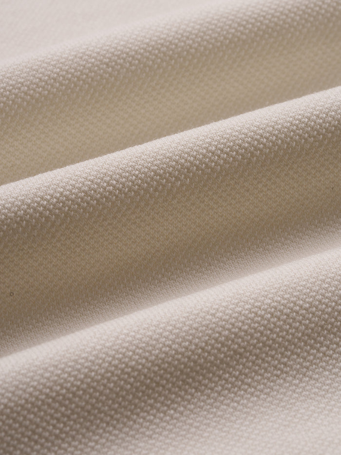 THE APEX - QUARTER ZIP POLO - COTTON WHITE