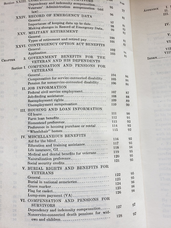 The ARMY Personal Affairs Handbook (1961)