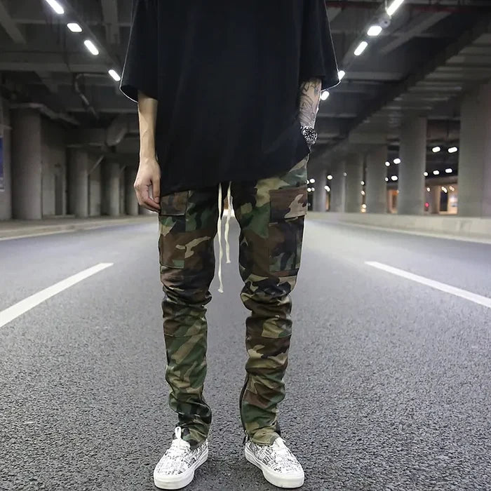 The Canvas Slimline Trousers with Drawstring
