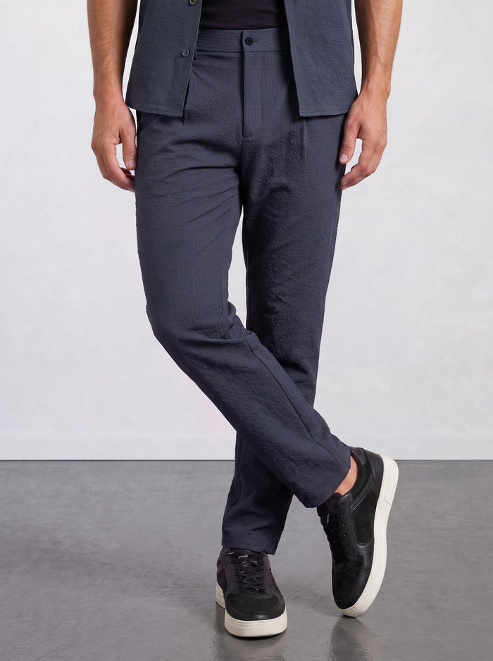 THE CITY PLEAT - RELAXED PANTS - NAVY BLUE