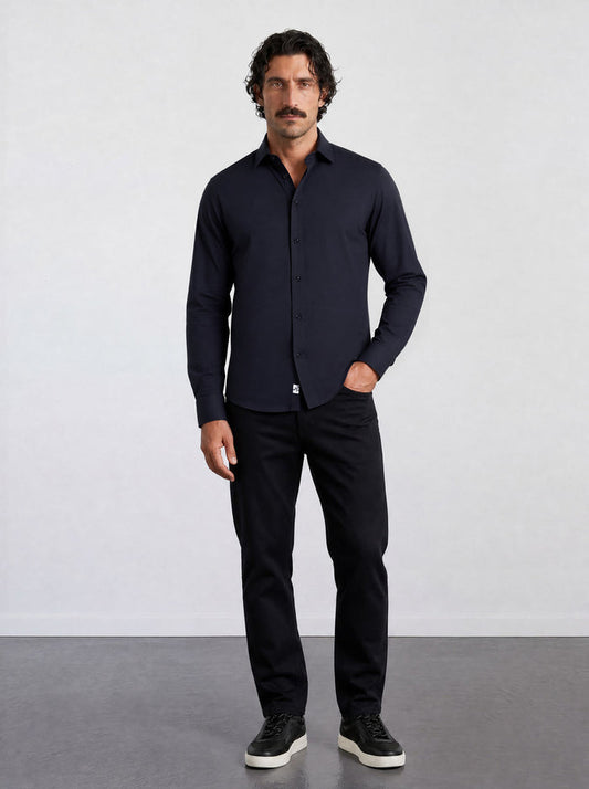 THE EASY - SLIM SHIRT - BLACK