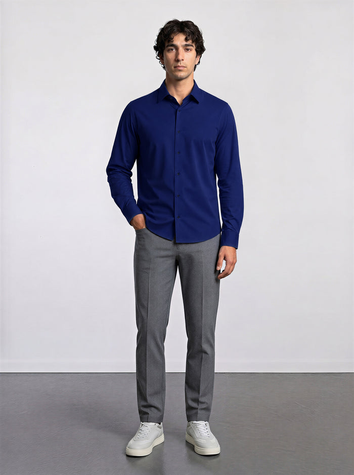 THE EASY - SLIM SHIRT - NAVY BLUE