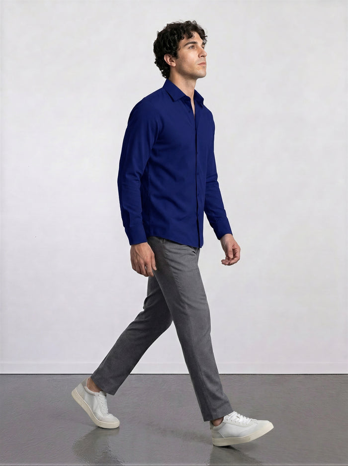 THE EASY - SLIM SHIRT - NAVY BLUE