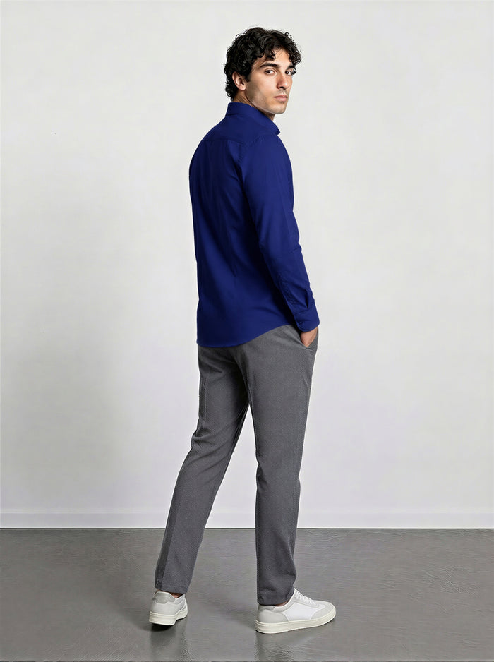 THE EASY - SLIM SHIRT - NAVY BLUE