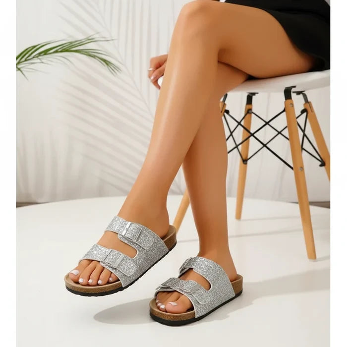 The Elegance in Motion Glitter Sandals