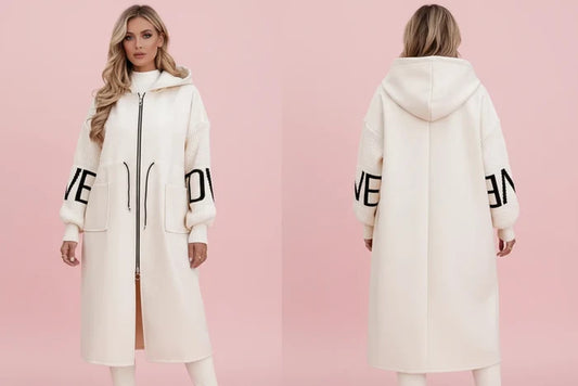 The Elegant Long Windbreaker with Utility Pockets