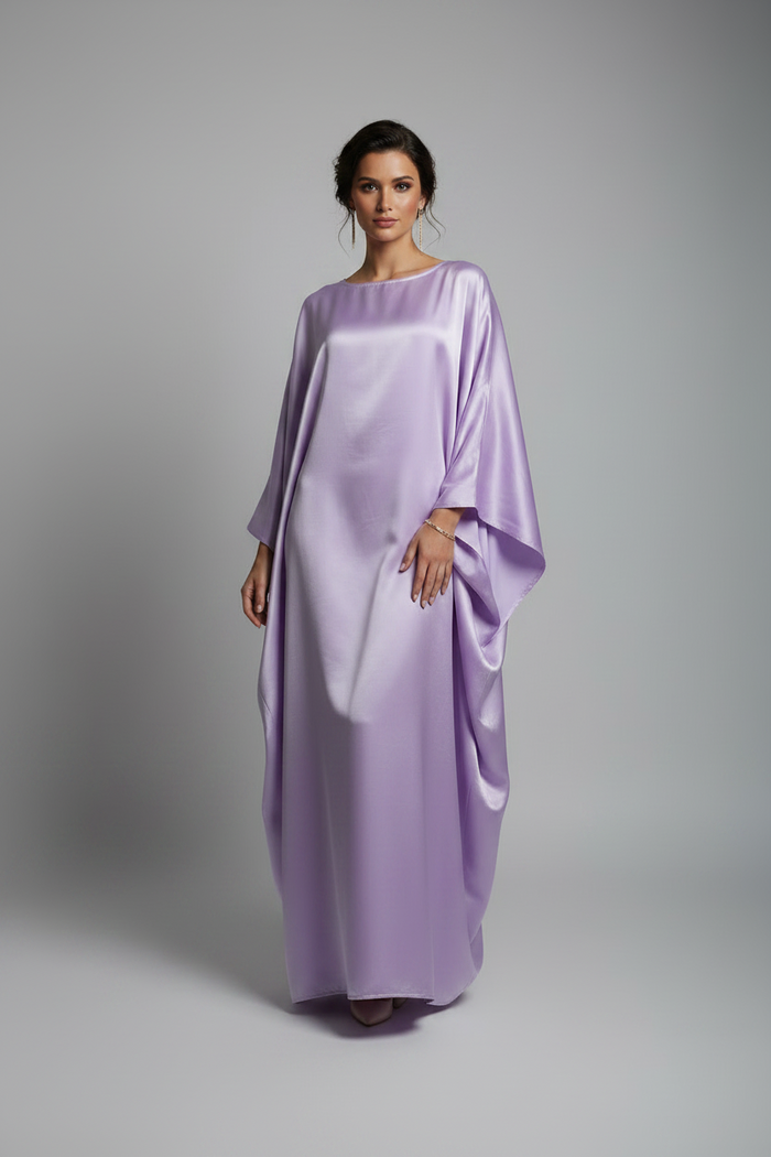 The Elegant Satin-Waisted Summer Gown