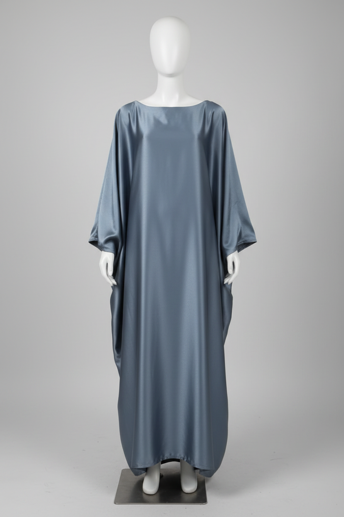 The Elegant Satin-Waisted Summer Gown