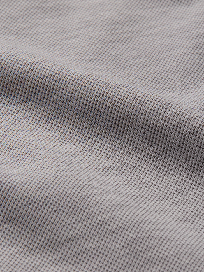 THE ESSENTIAL - HALF TEE - LIGHT GREY