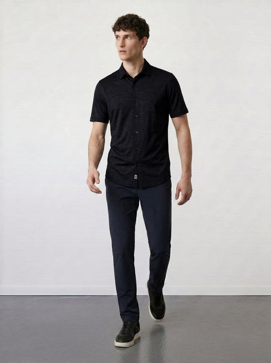 THE EVERYDAY - MELANGE SHIRT - BLACK MELANGE