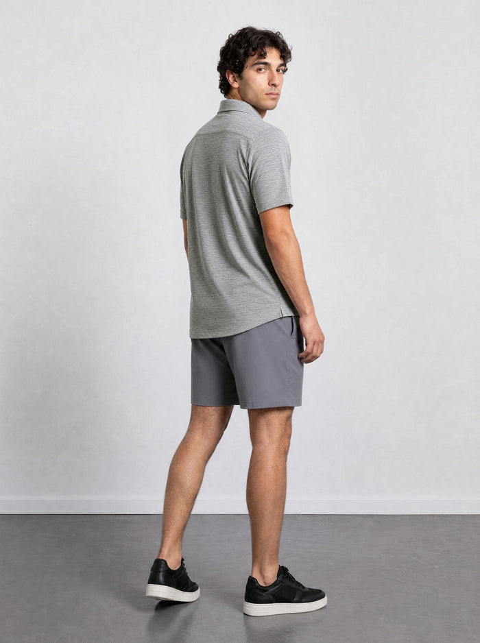 THE EVERYDAY - MELANGE SHIRT - GREY BLEND