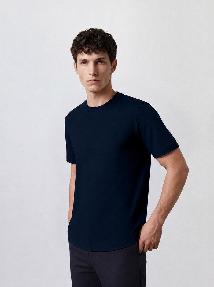 THE EVERYDAY - PIQUÉ TEE - BLACK