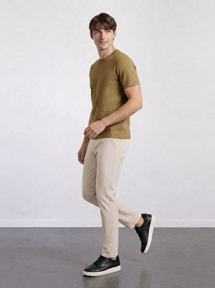 THE EVERYDAY - PIQUÉ TEE - CIGAR