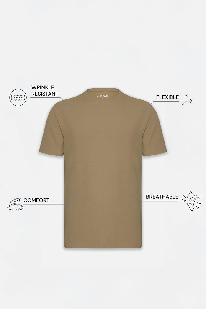THE EVERYDAY - PIQUÉ TEE - CIGAR