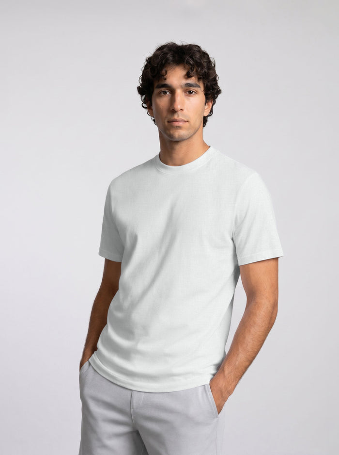 THE EVERYDAY - PIQUÉ TEE - WHITE
