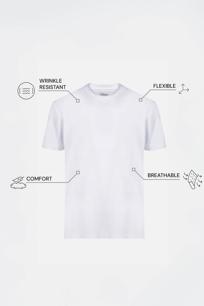 THE EVERYDAY - PIQUÉ TEE - WHITE