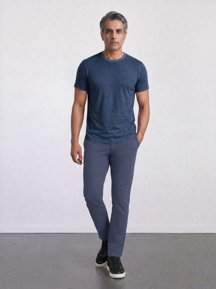 THE EVERYDAY - SEAMLESS HALF TEE - BLUE