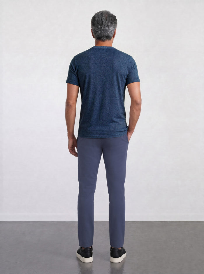 THE EVERYDAY - SEAMLESS HALF TEE - BLUE