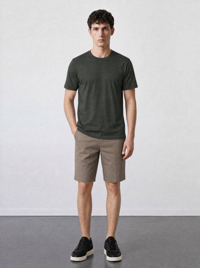 THE EVERYDAY - SEAMLESS HALF TEE - MILITARY GREEN
