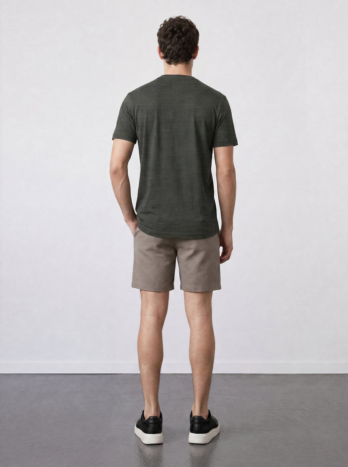 THE EVERYDAY - SEAMLESS HALF TEE - MILITARY GREEN