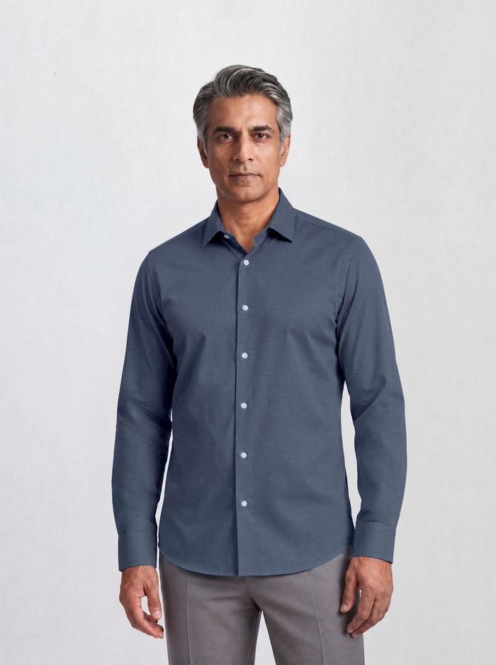 THE EVERYDAY - SLIM FULL SHIRT - ALUMINIUM