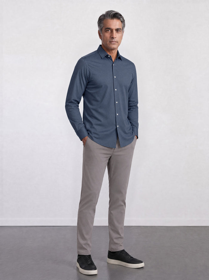THE EVERYDAY - SLIM FULL SHIRT - ALUMINIUM