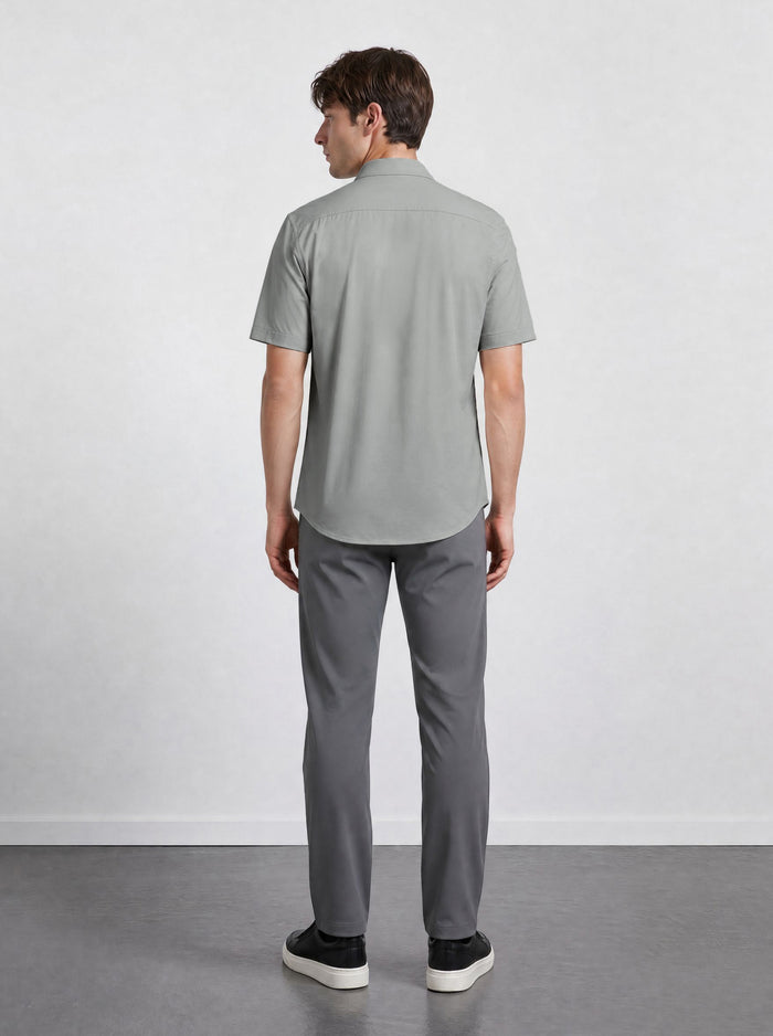 THE EVERYDAY - SLIM HALF SHIRT - GREY